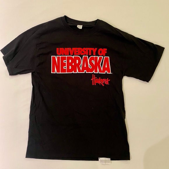 Hanes Other - University of Nebraska Cornhuskers Black T-Shirt